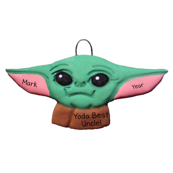 Personalized Yoda Best Uncle DOUGH Ornament