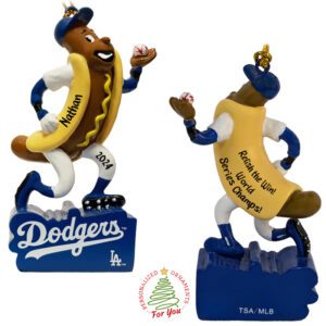 Relish The Win Los Angeles Dodgers World Series Hot Dog Ornament