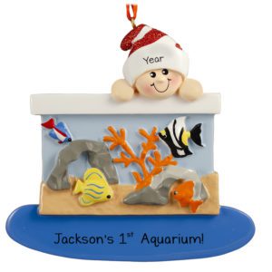 Personalized First Pet FISH Aquarium Colorful Ornament