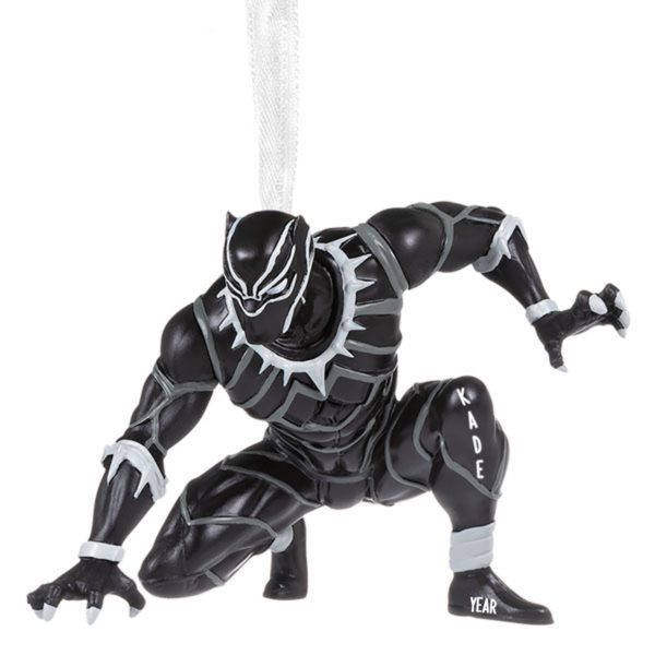Personalized Crouching Black Panther Marvel Avengers Ornament