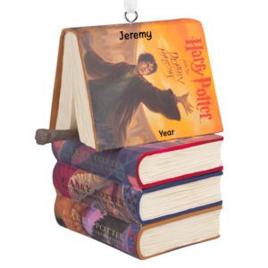 Personalized Harry Potter Stack Of Books 3-D Ornament