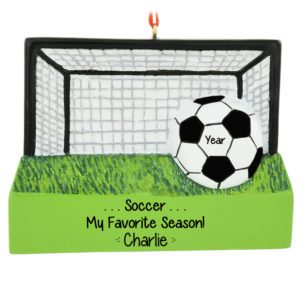 Personalized Soccer Is My Favorite Season Net And Ball Ornament