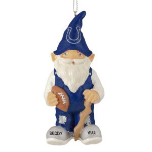 Personalized Indianapolis Colts Gnome Ornament
