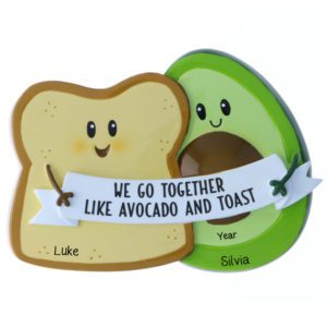 Personalized Avocado Toast Couple Ornament
