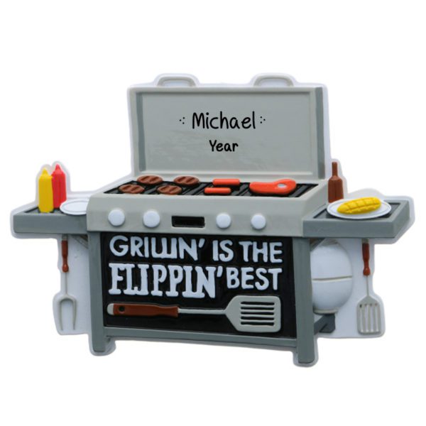 Personalized Propane Grill With Food Ornament