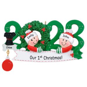 2023 Couple With Pet 1st Christmas Together Personalized Ornament