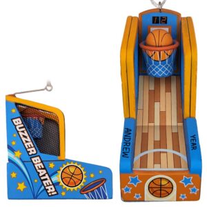 Personalized Basketball Arcade Game 3-D Ornament
