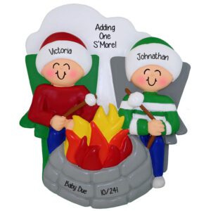 Image of Personalized Outdoorsy Couple Expecting A Baby Ornament