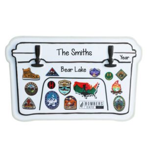 Image of Personalized Vacation Souvenir Yeti-Like Cooler Ornament