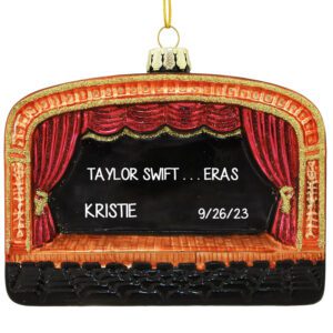 Taylor Swift Concert Souvenir 3-D Glass Stage Personalized Ornament