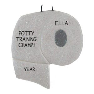 Potty Training Champ Personalized DOUGH Ornament