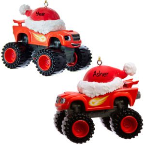 Personalized Red Blaze And The Monster Machines 3-D Truck Ornament
