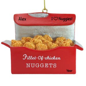 Personalized Chicken Nuggets Totally Dimensional Ornament