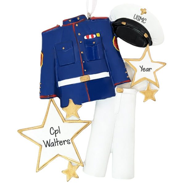Personalized Marine Dress Uniform Ornament