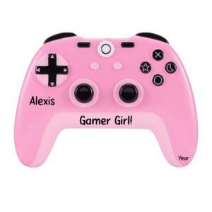 Personalized Gamer Girl Video Game Controller PINK