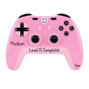 Personalized Gamer Birthday Girl Video Game Controller PINK